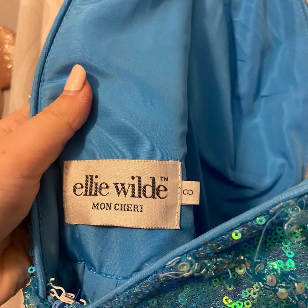 Ellie Wilde Blue Sequin Dress